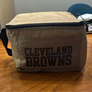 Cleveland Browns Lunch Bag brownish gold color
